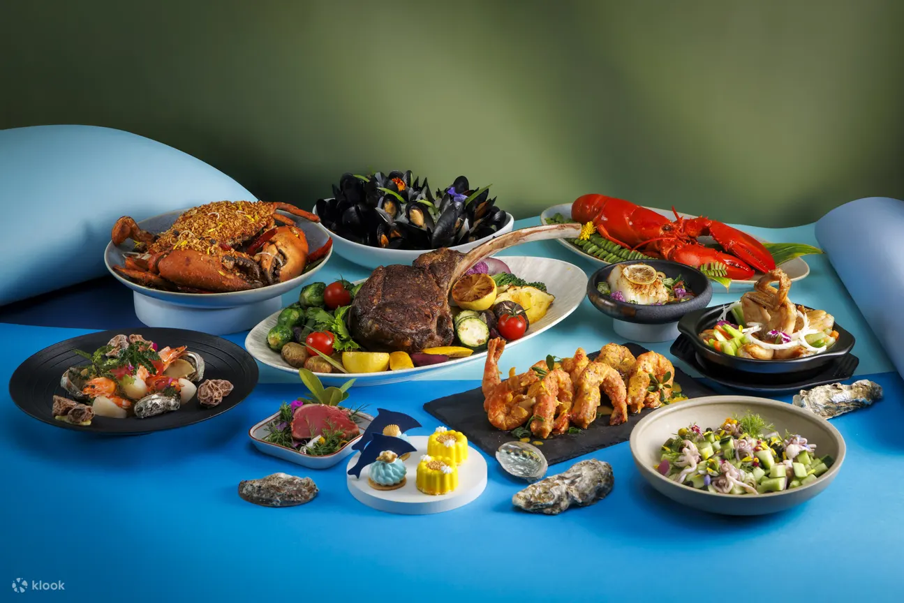 香港海洋公園萬豪酒店自助餐 Hong Kong Ocean Park Marriott Hotel｜海灣餐廳 Marina Kitchen｜自助午餐、自助晚餐